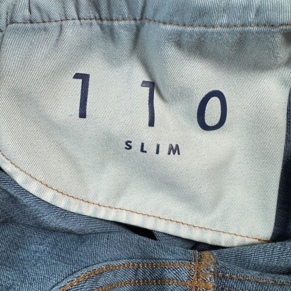 Lucky Brand Jeans Mens 42 Blue 110 Slim Straight Dark Wash Stretch - Picture 8 of 15